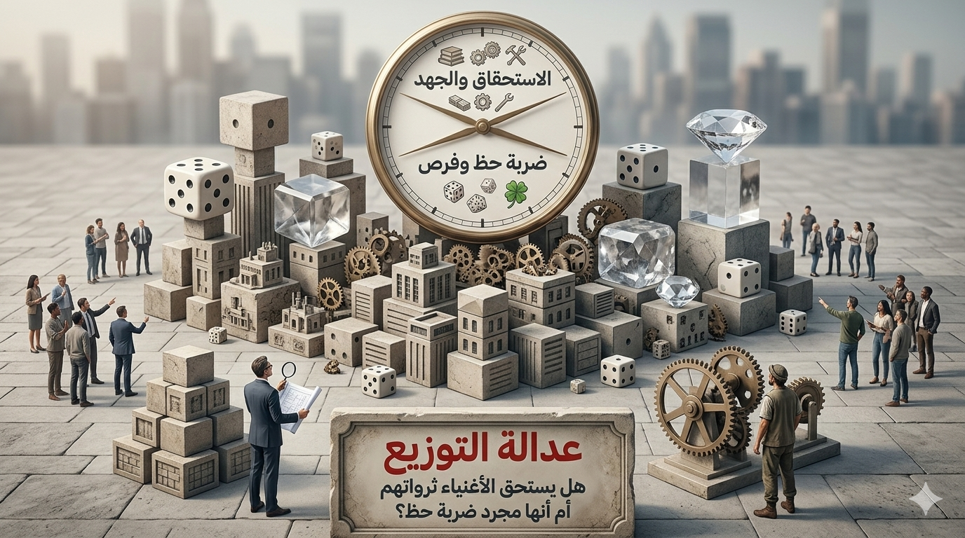 عدالة التوزيع: هل يستحق الأغنياء ثرواتهم أم أنها مجرد ضربة حظ؟